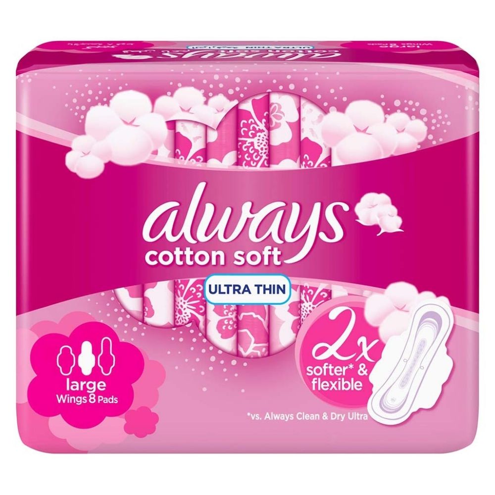Always Cotton Soft Ultra Thin Large Sanitary Pads 